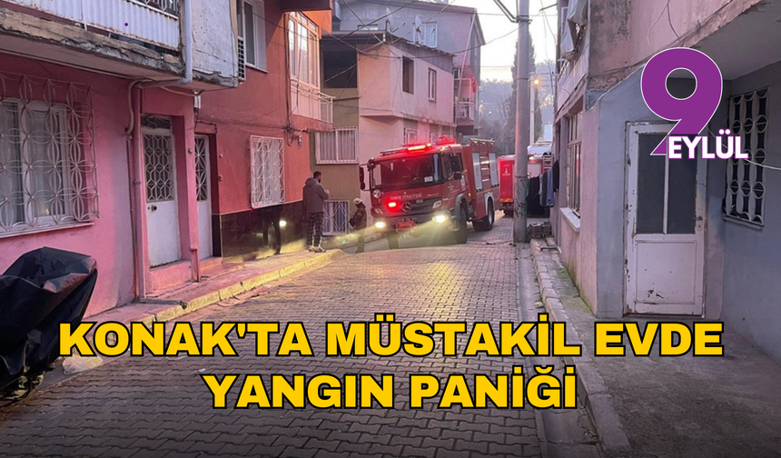 İzmir'de elektrik kontağından yangın çıktı