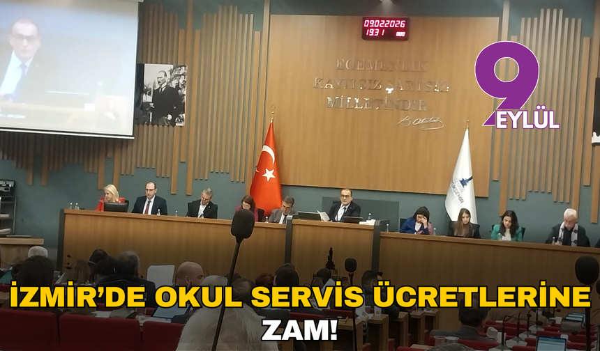İzmir’deki okul servis ücretlerine yüzde 5 zam!