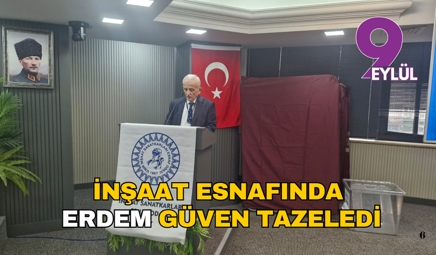 İnşaat esnafında Erdem güven tazeledi
