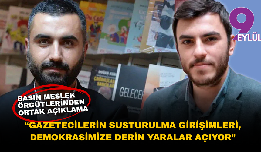 Basın Meslek Örgütlerinden ortak açıklama: