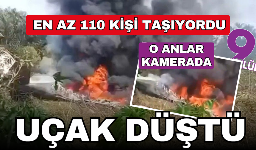 110 kişiyi taşıyan uçak düştü