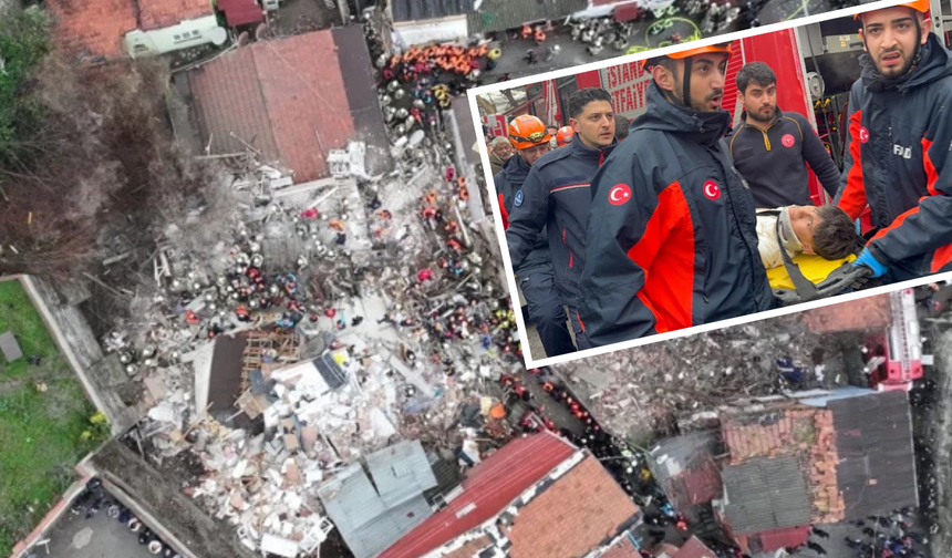 Bitişik binalar çöktü: Bir ölü