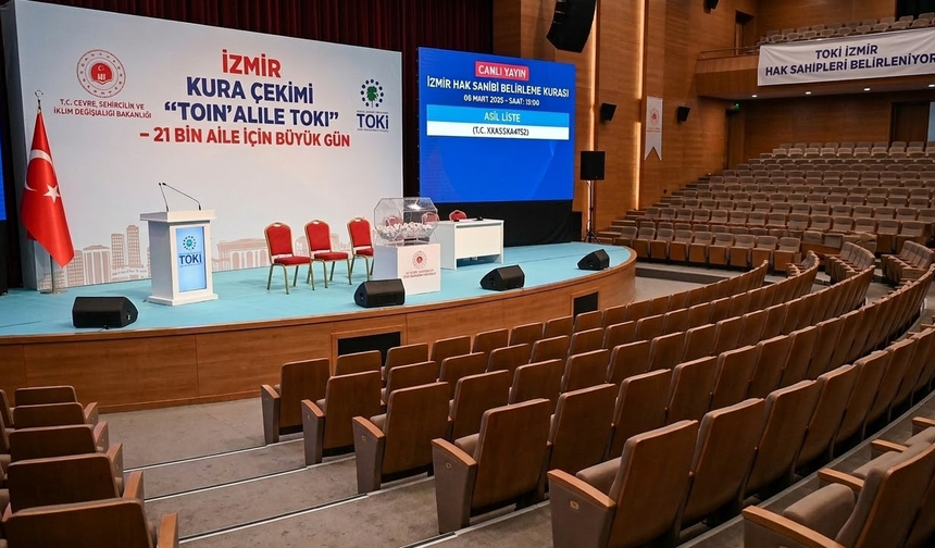 İzmir TOKİ kura çekimi canlı yayını başladı mı, asil ve yedek hak sahipleri listesi nereden öğrenilir?