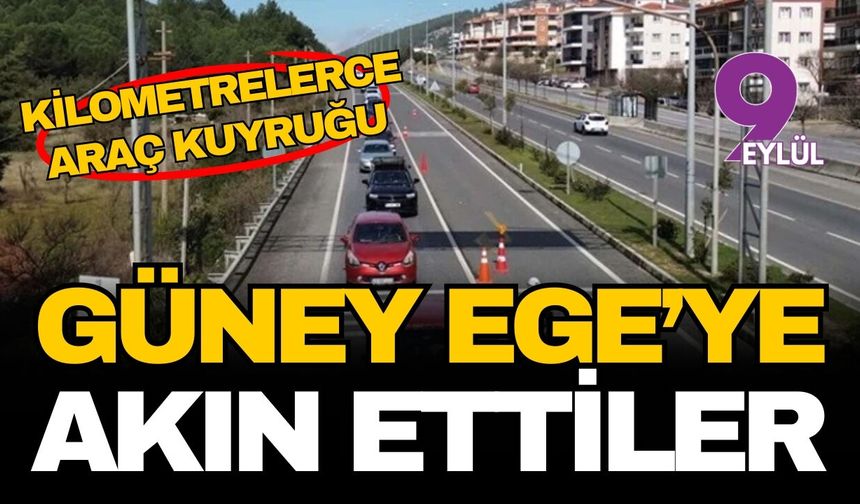 Mavi sulara büyük göç: Tatilciler Muğla girişinde kilometrelerce kuyruk oluşturdu