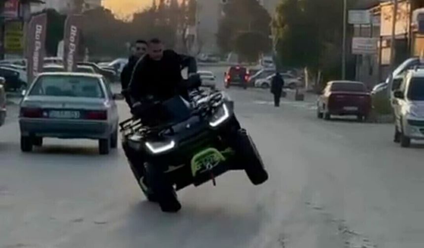 Bornova'da ATV ile drifte rekor ceza