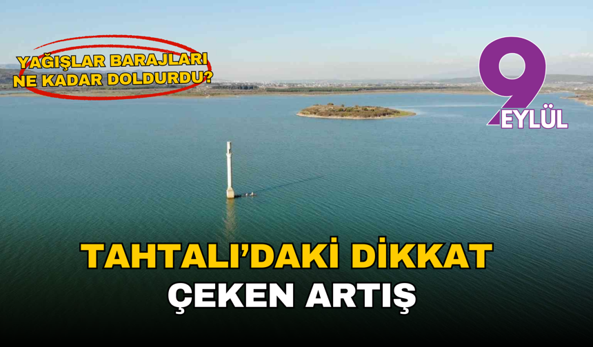 İzmir’de baraj doluluk oranları yükseldi: Tahtalı Barajı yüzde 40’ı aştı