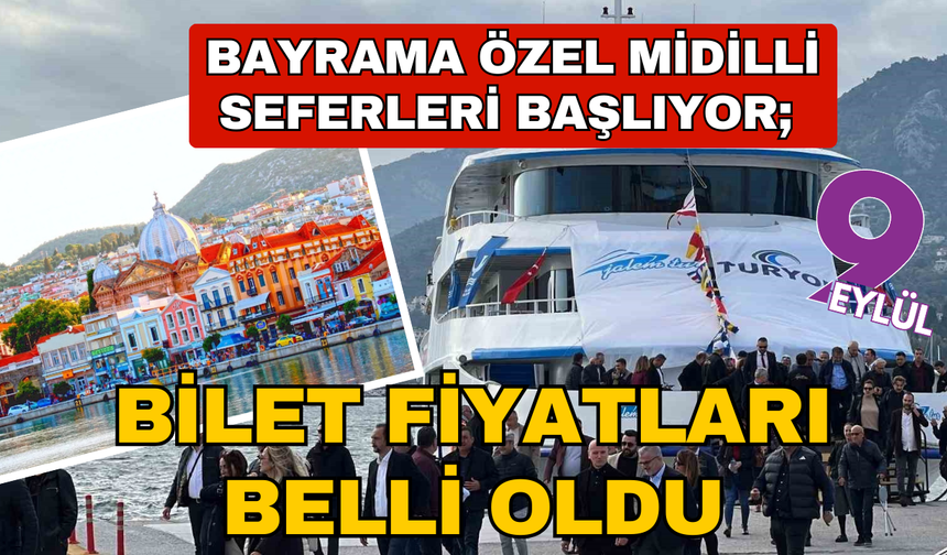 Bayrama özel Midilli seferleri başlıyor; Bilet fiyatları belli oldu