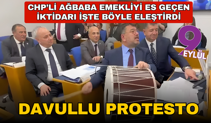 Meclis'te davullu protesto: Bu sesi duyun