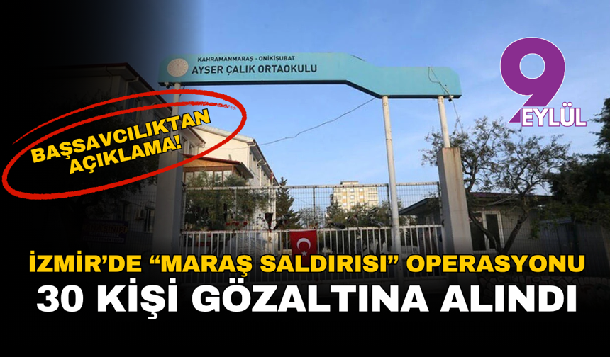 İzmir'deki eğitim kurumlarına yönelik tehditlere karşı operasyon: 30 kişi gözaltına alındı
