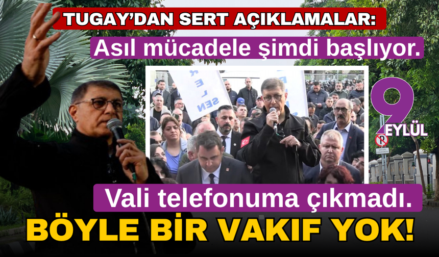 Tugay'dan Meslek Fabrikaları önünde sert açıklamalar