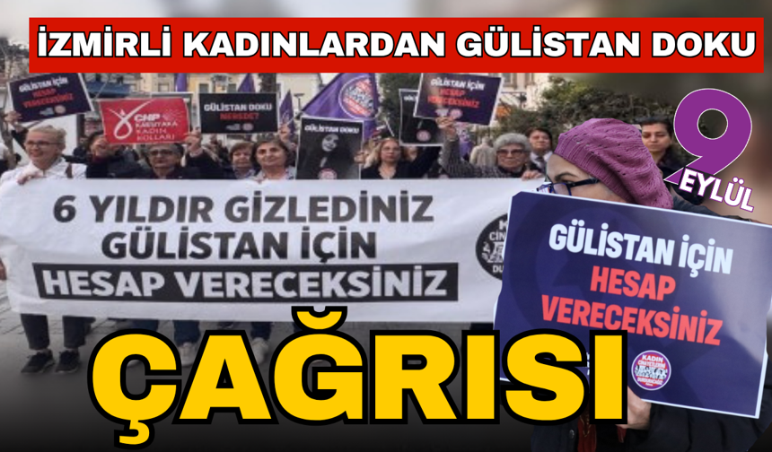 İzmirli kadınlardan Gülistan Doku çağrısı