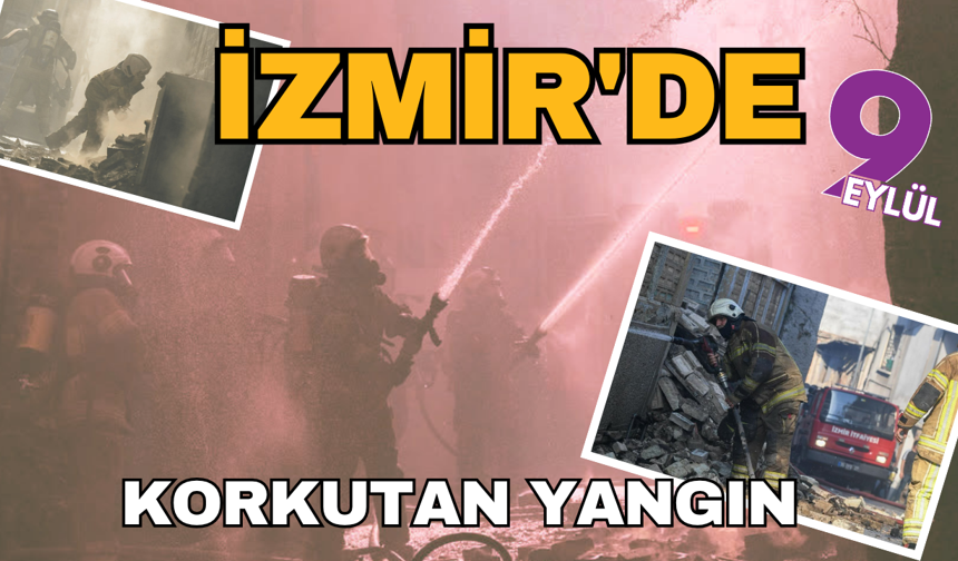 Konak’ta korkutan yangın; Faciadan dönüldü