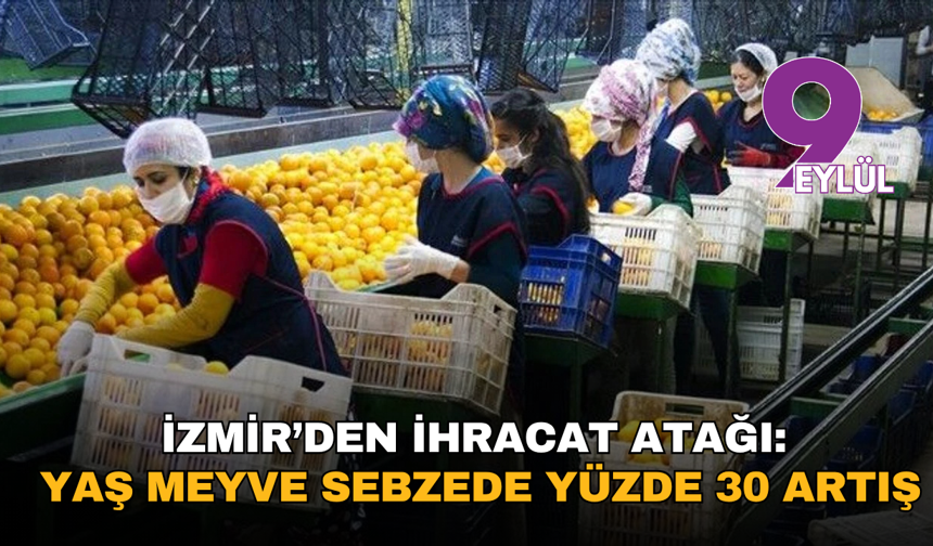 İzmir merkezli ihracatta yükseliş: Yaş meyve sebze 1 milyar doları aştı