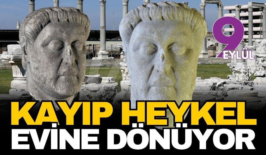 Kayıp heykel evine dönüyor