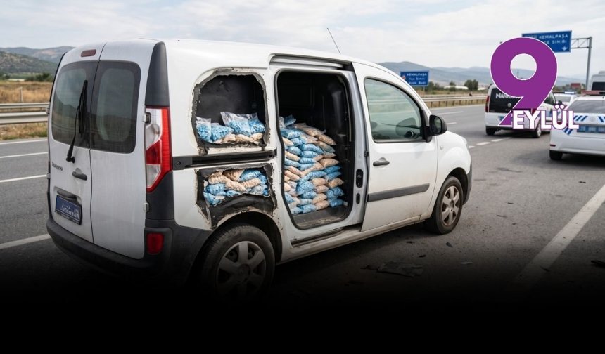 Kemalpaşa’da narkotik operasyonu: Hafif ticari araçtan binlerce uyuşturucu hap çıktı