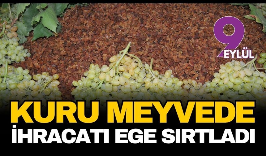 Kuru meyvede ihracatı Ege sırtladı