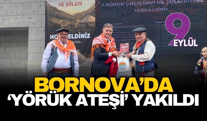Bornova’da Yörük ateşi yakıldı