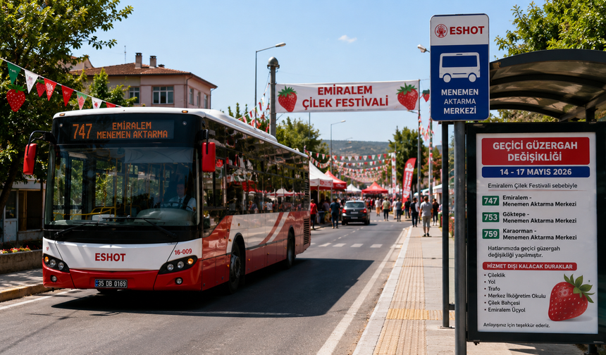 Menemen’de festival yoğunluğu: ESHOT bazı hatların güzergahını değiştirdi