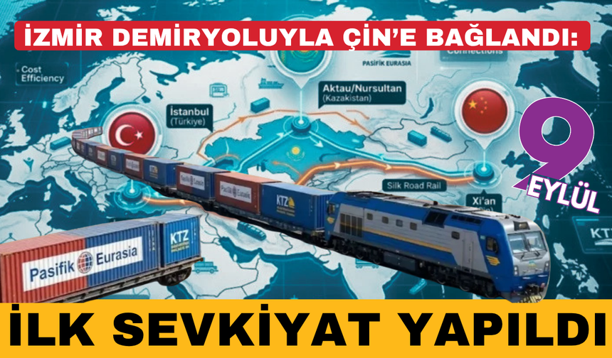 İzmir demiryoluyla Çin’e bağlandı: 50 konteyner buzdolabı taşındı