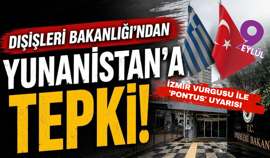 Yunanistan'a İzmir vurgulu 'Pontus' tepkisi