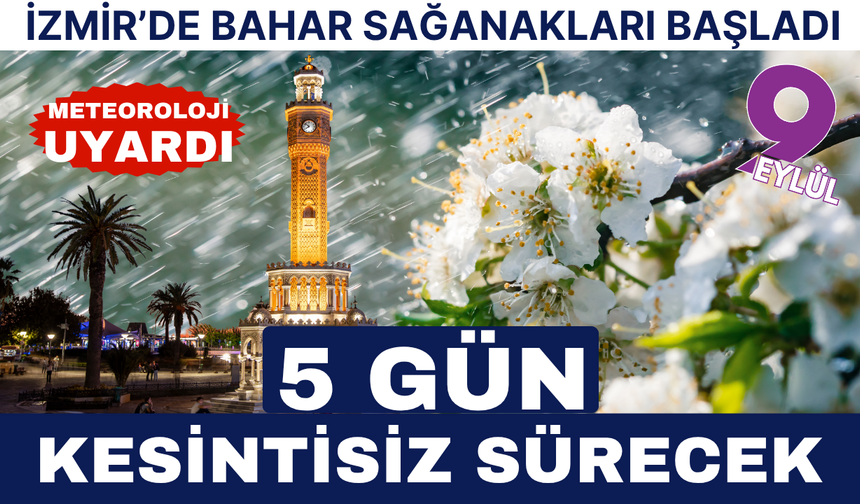 Bahar sağanakları başladı: Tüm ilçeler etkilenecek
