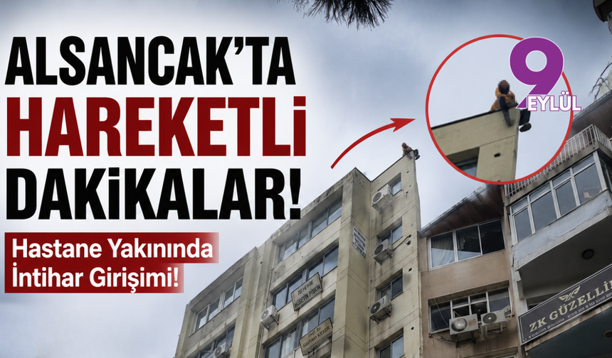 Alsancak'ta Hareketli Dakikalar: Hastane Yakınında İntihar Girişimi!