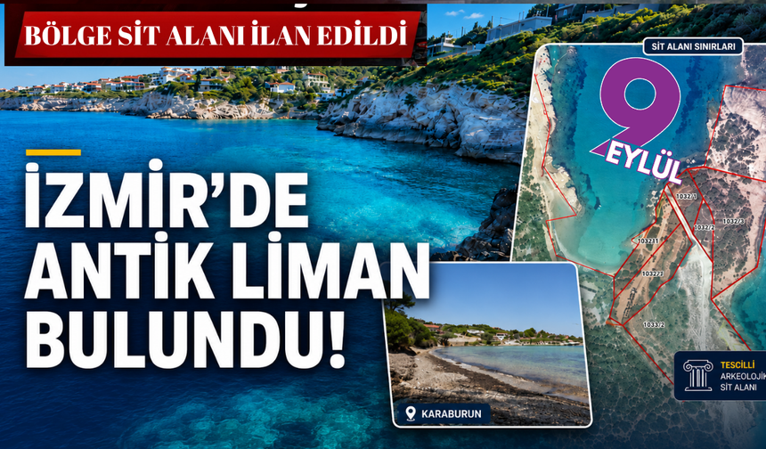 Karaburun’da antik liman bulundu: Bölge sit alanı ilan edildi