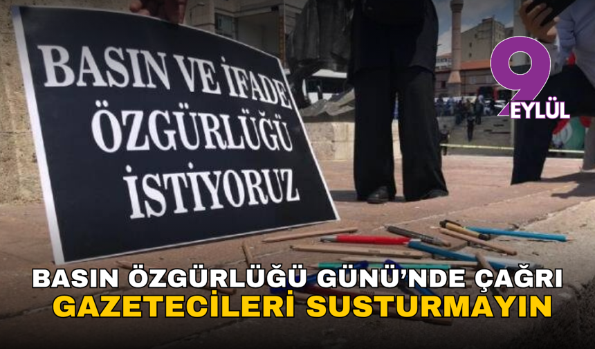 Basın Özgürlüğü Günü’nde çağrı: Gazetecileri susturmayın