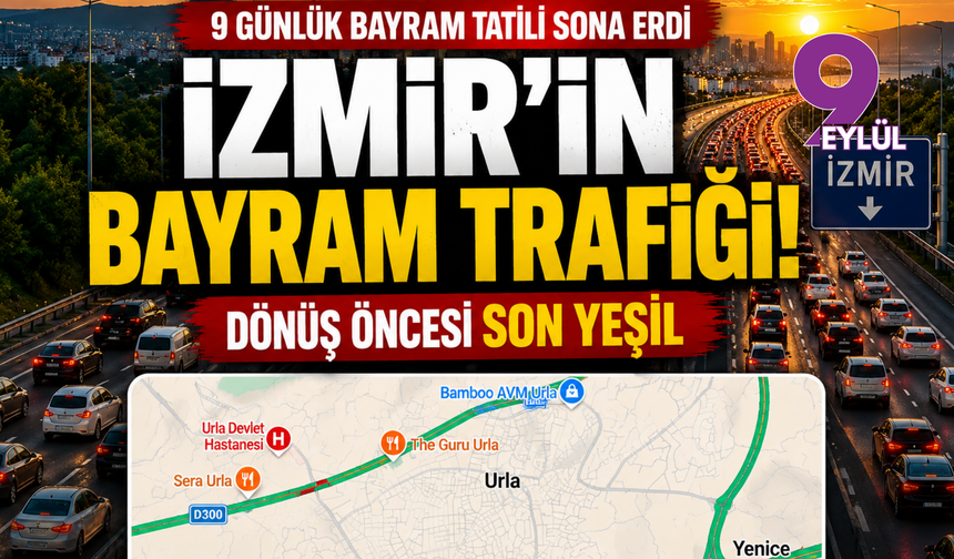 İzmir’e dönüş başladı: Bayram tatilinin son gününde yollarda hareketlilik