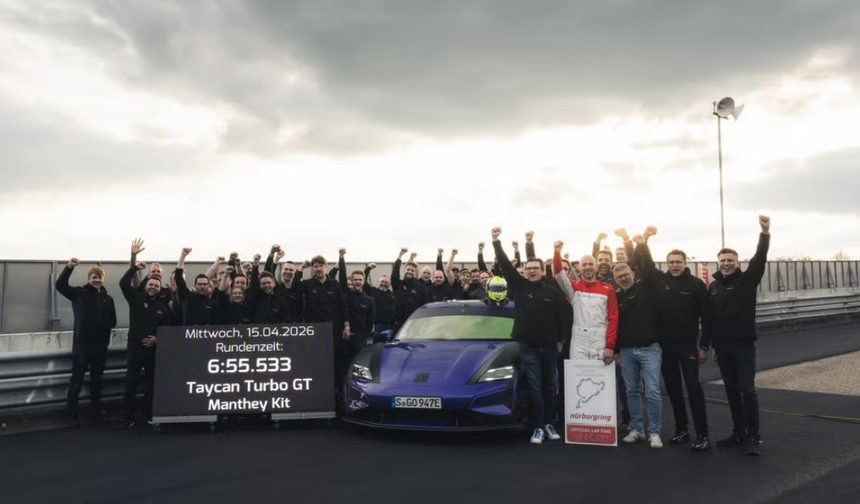 Elektrikli Porsche Taycan Nürburgring Rekorunu Kırdı