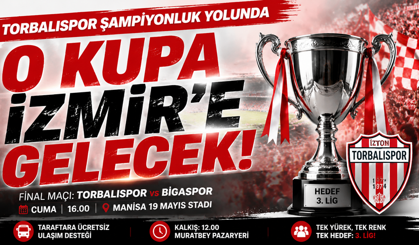 Torbalıspor şampiyonluk için gidiyor