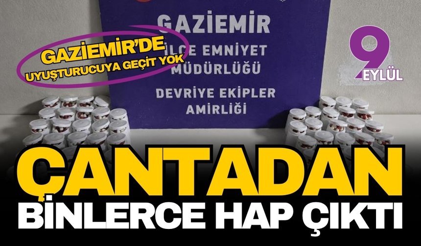 İzmir’de taksi operasyonu: Sırt çantasından binlerce zehir çıktı