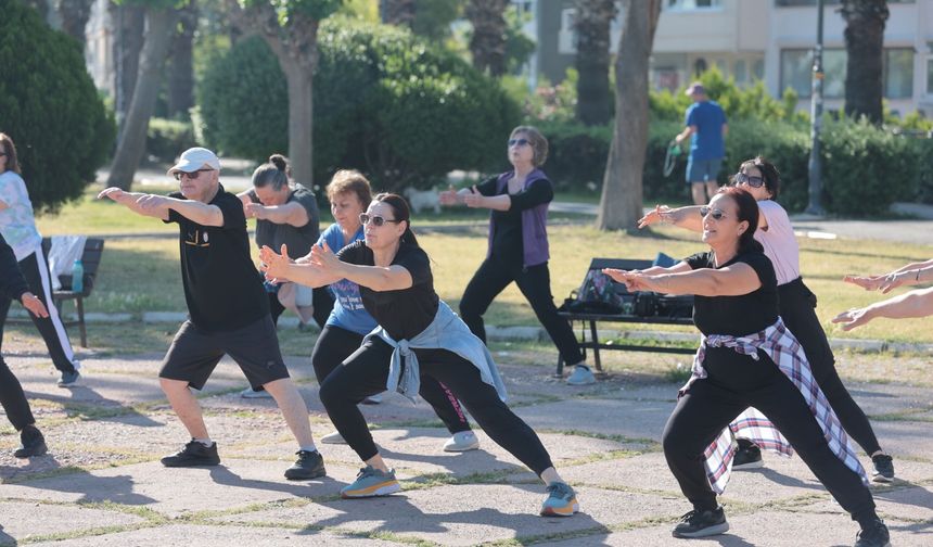 Konaklılar açık havada sporu çok sevdi