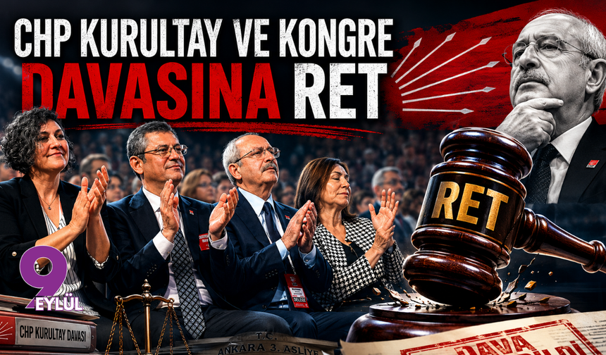 CHP Kurultay ve kongre davasına ret