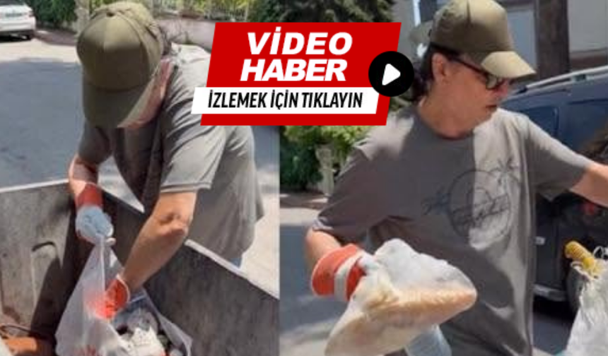 Şarkıcı Çelik çöp toplarken görüntülendi
