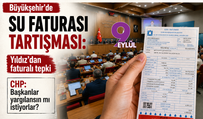 Büyükşehir’de su faturası tartışması: Yıldız’dan faturalı tepki