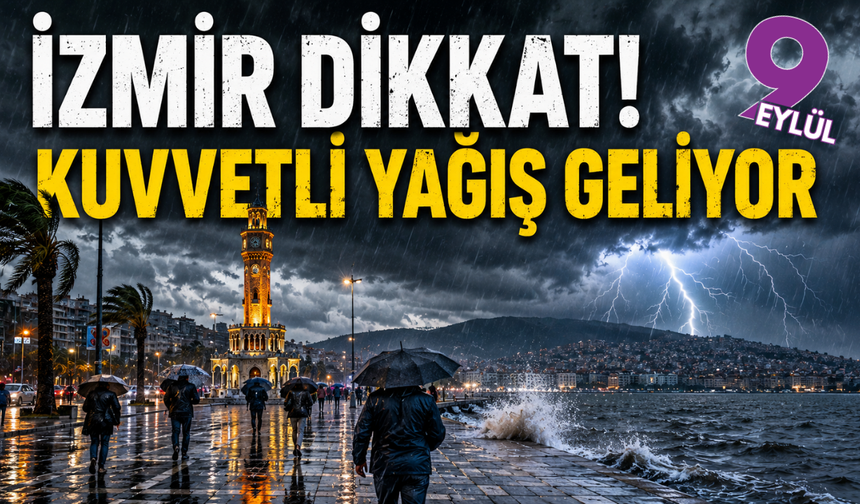 İzmir ve Ege için sağanak alarmı: Meteoroloji'den kuvvetli yağış uyarısı