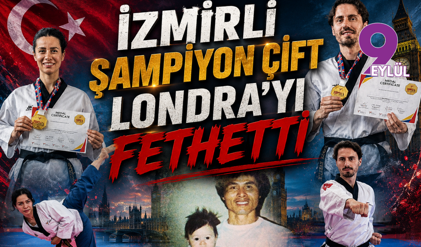 İzmirli şampiyon çift, Londra’yı fethetti: Sıradaki hedef Güney Kore’de dünya zirvesi