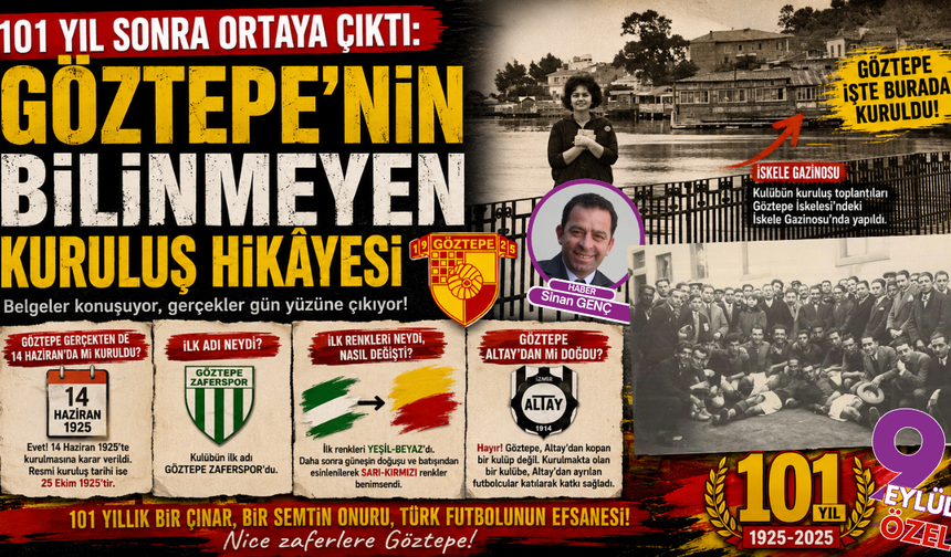 Göztepe’nin resmi kuruluşu 14 Haziran değil, 25 Ekim