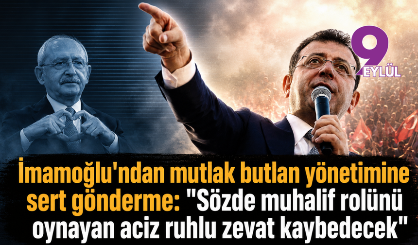İmamoğlu'ndan mutlak butlan yönetimine sert gönderme: "Sözde muhalif rolünü oynayan aciz ruhlu zevat kaybedecek"