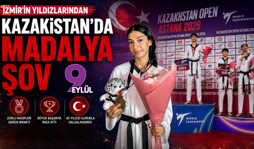 İzmir’in yıldızlarından Kazakistan’da madalya şov