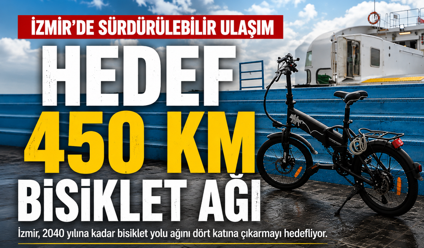 İzmir bisiklette vites yükseltiyor: Hedef 2040’ta 450 kilometrelik ağ