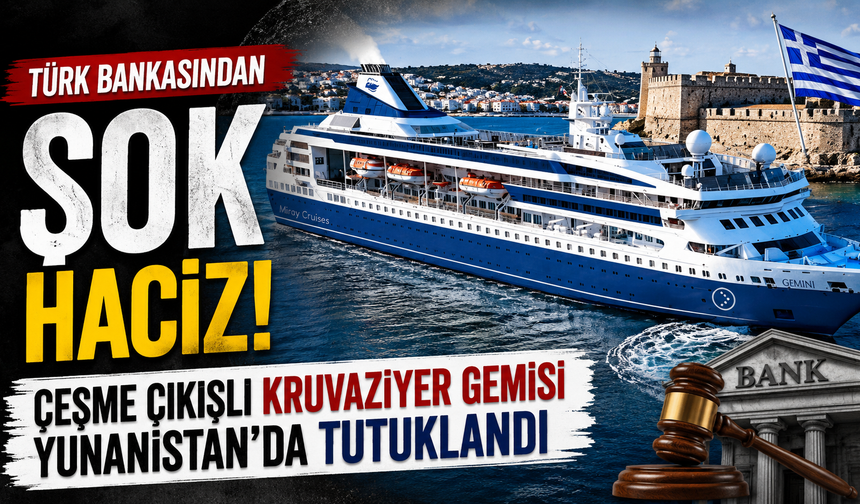 Türk bankasından şok haciz: Çeşme çıkışlı kruvaziyer gemisi Yunanistan’da tutuklandı