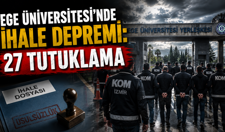 Ege Üniversitesi’nde dev yolsuzluk operasyonu: 27 tutuklama