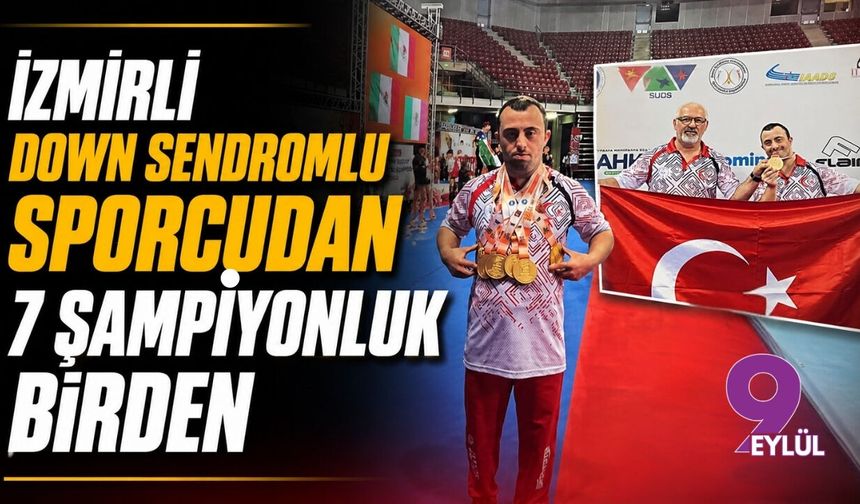 İzmirli özel sporcu Alper Öztürk artistik cimnastikte dünyayı fethetti