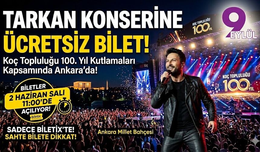 Tarkan konserine ücretsiz bilet!
