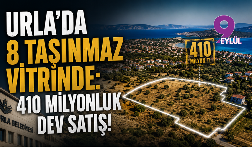 Urla'da 8 taşınmaz vitrinde: 410 milyonluk dev satış!