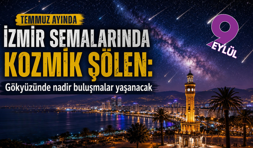 İzmir semalarında kozmik şölen: Temmuz sonunda meteor yağmuru ve gökyüzünde nadir buluşmalar yaşanacak