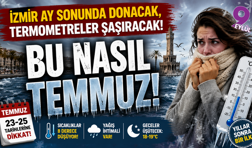İzmir’de temmuz şoku: Geçen yıl 43,5 dereceyi gören kentte termometreler sert düşecek