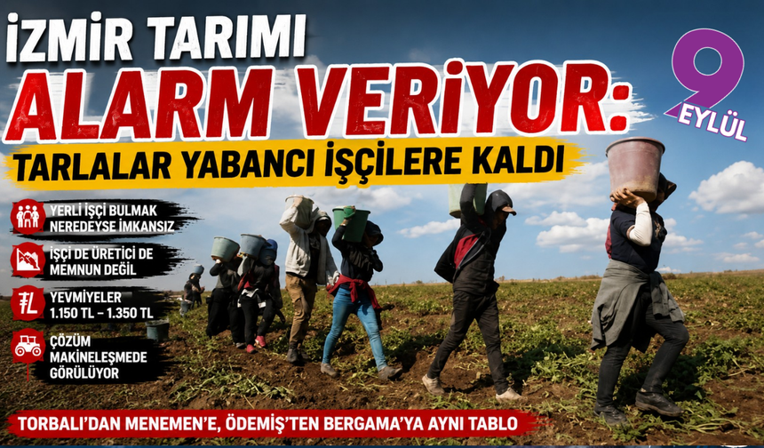 İzmir’de tarım Suriyeli işçilere emanet